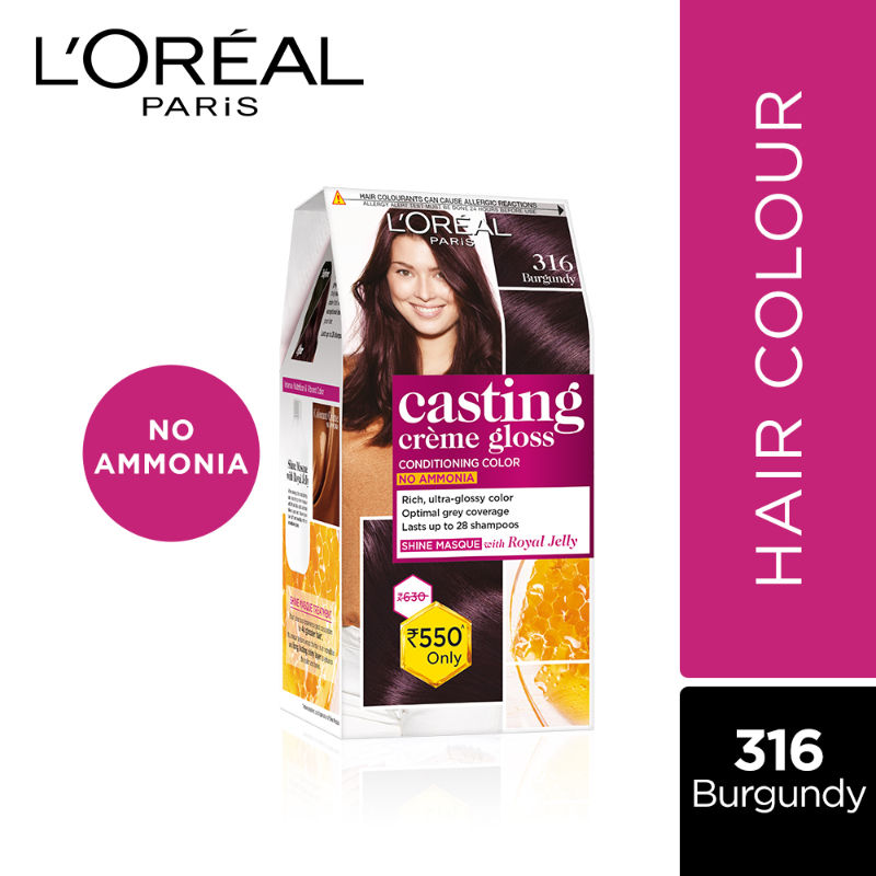 L'Oreal Paris Casting Creme Gloss Hair Color - 316 Burgundy Save Rs 80