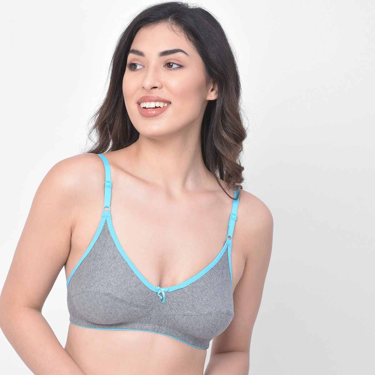 Plain Gray Lycra Cotton Clovia Non Padded Non Wired Bra, For Daily Wear,  Size: 32B at Rs 105/piece in Gautam Budh Nagar