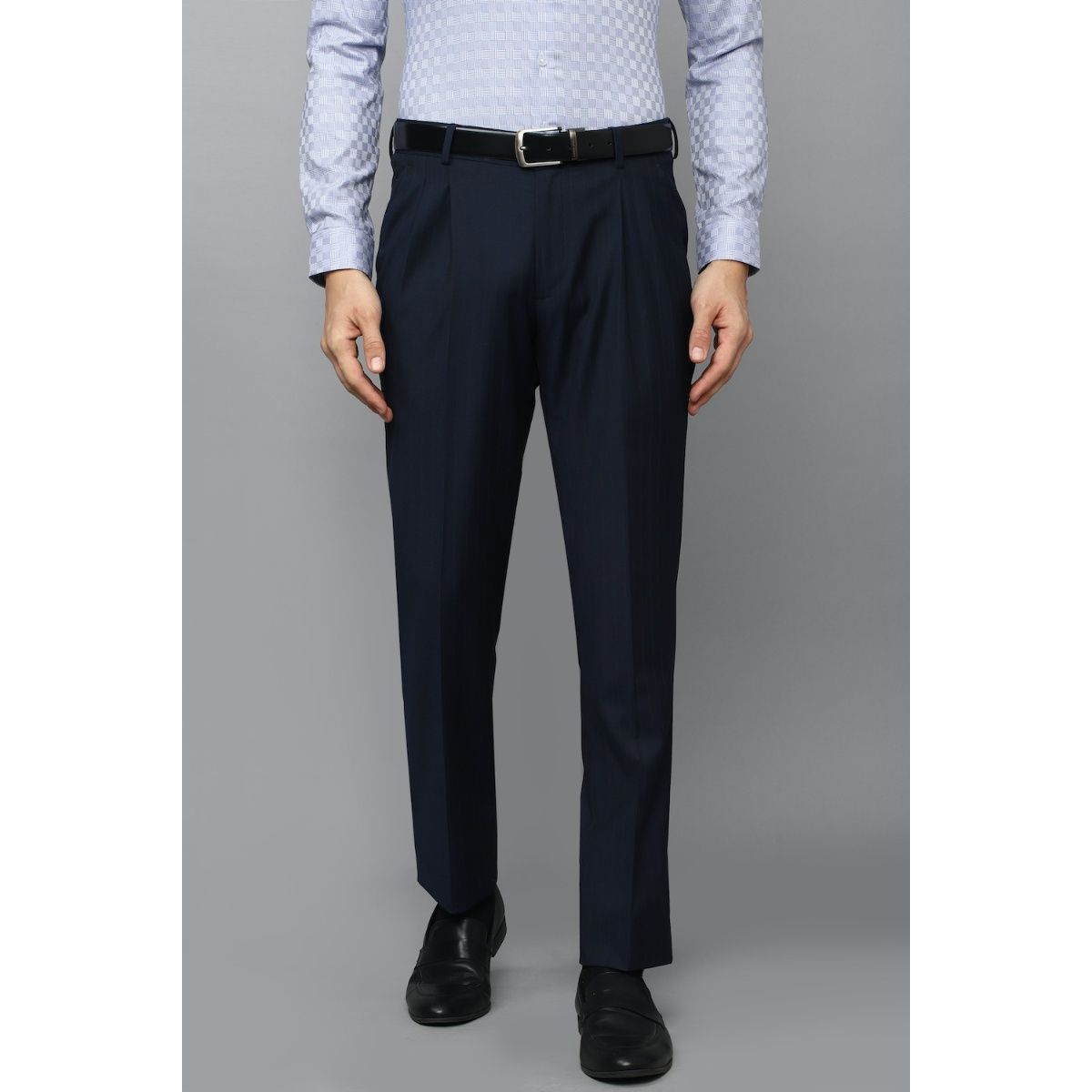 Buy Louis Philippe Beige Regular Fit Formal Pleated Trousers for Mens  Online @ Tata CLiQ