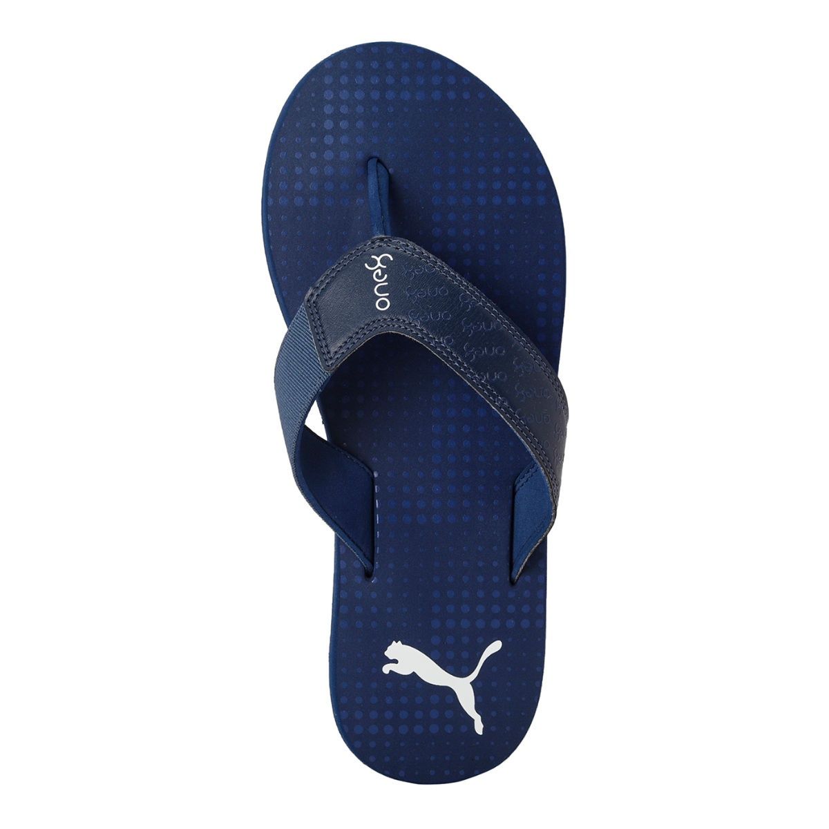Men Slippers Flip Flop Comfortable Blue X1 – Puropelle