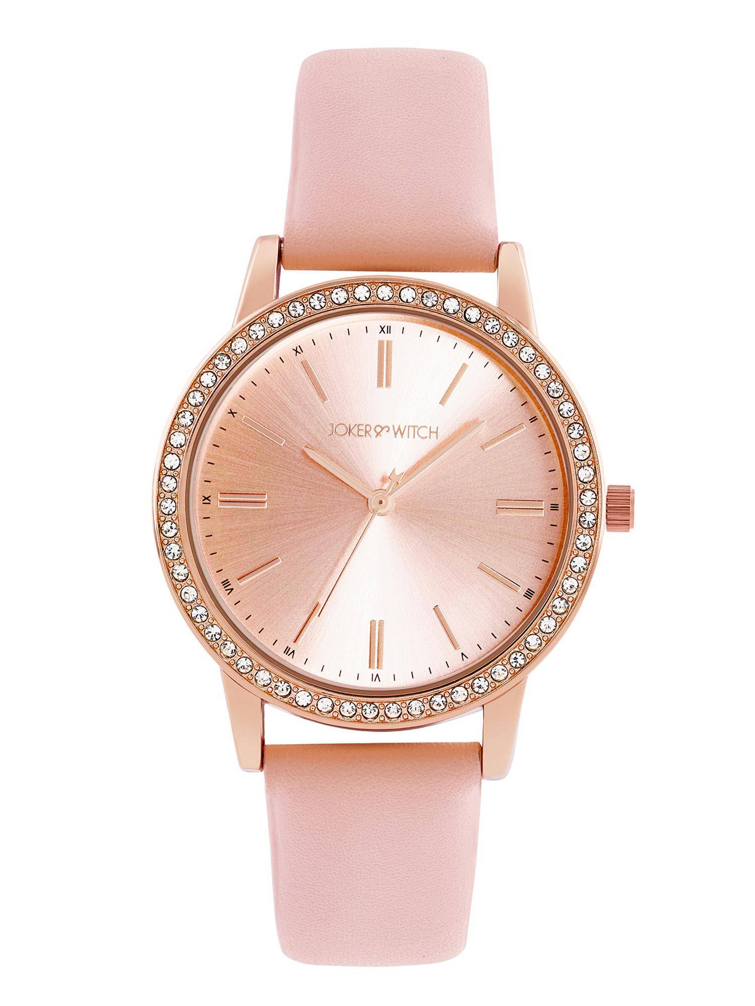 Joker & Witch Women Halo Rose Gold Dial Analog Watch - AMWW1184 (L)
