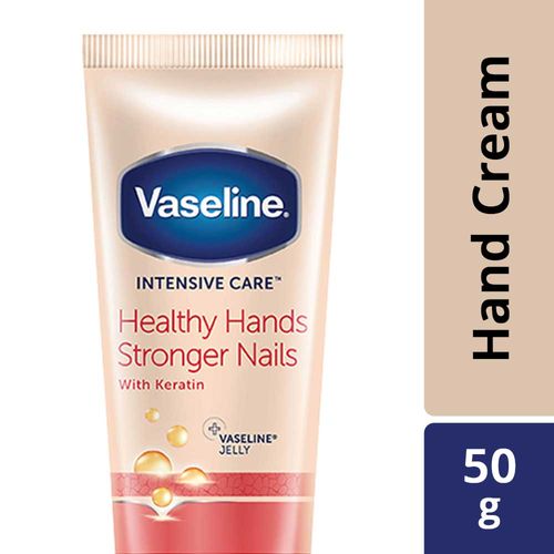 Vaseline Intensive Care Hand Stronger Nails Hand Cream: Buy Vaseline Intensive Care Healthy Stronger Nails Hand Cream Online Best Price India | Nykaa