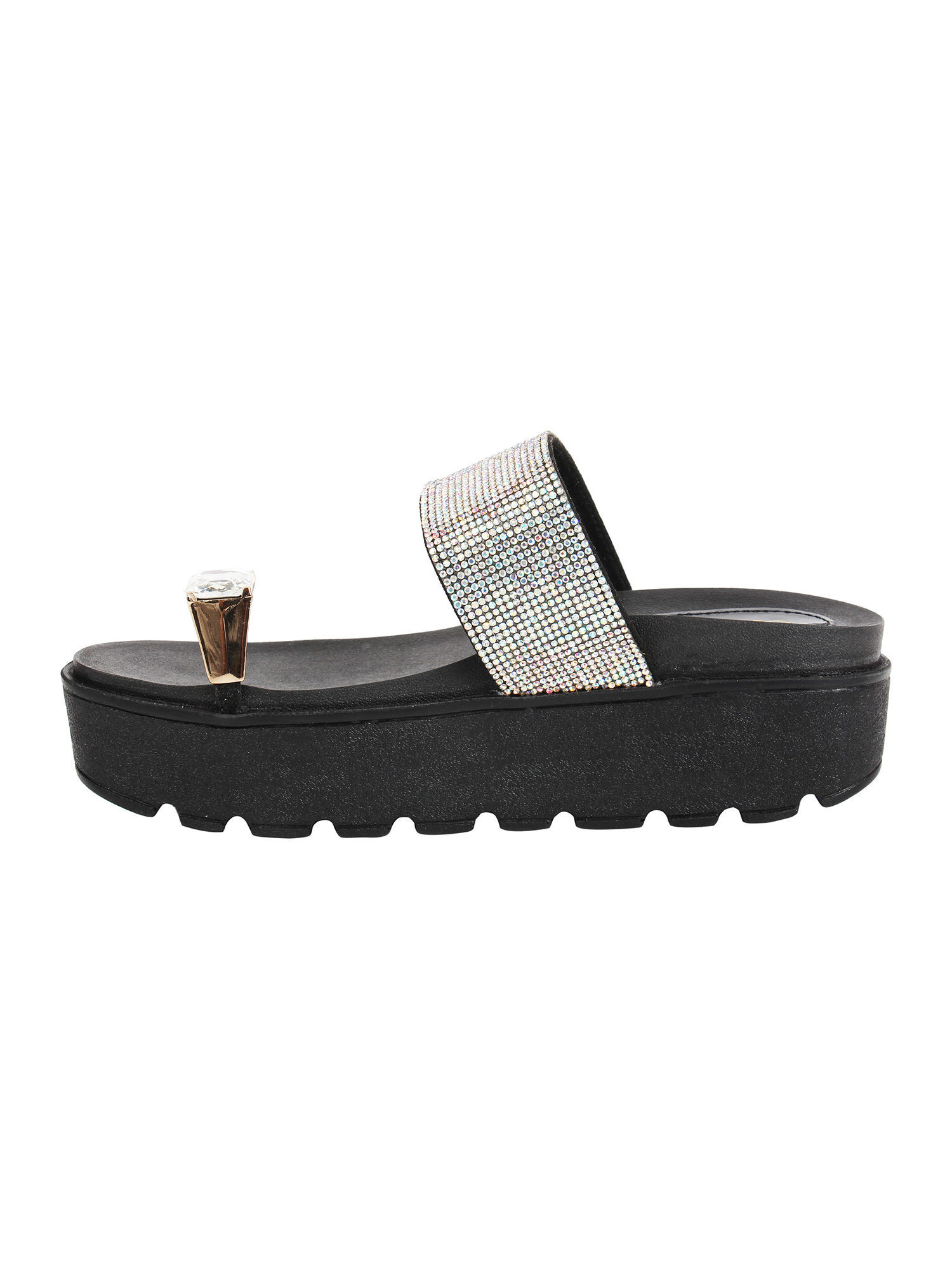 Adena Rhinestone Embellished Flatforms