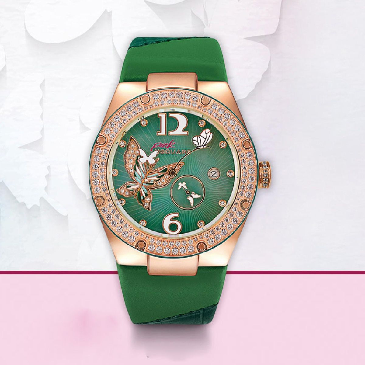 Swarovski Certa watch, Swiss Made, Metal bracelet, Rose gold tone, Rose  gold-tone finish