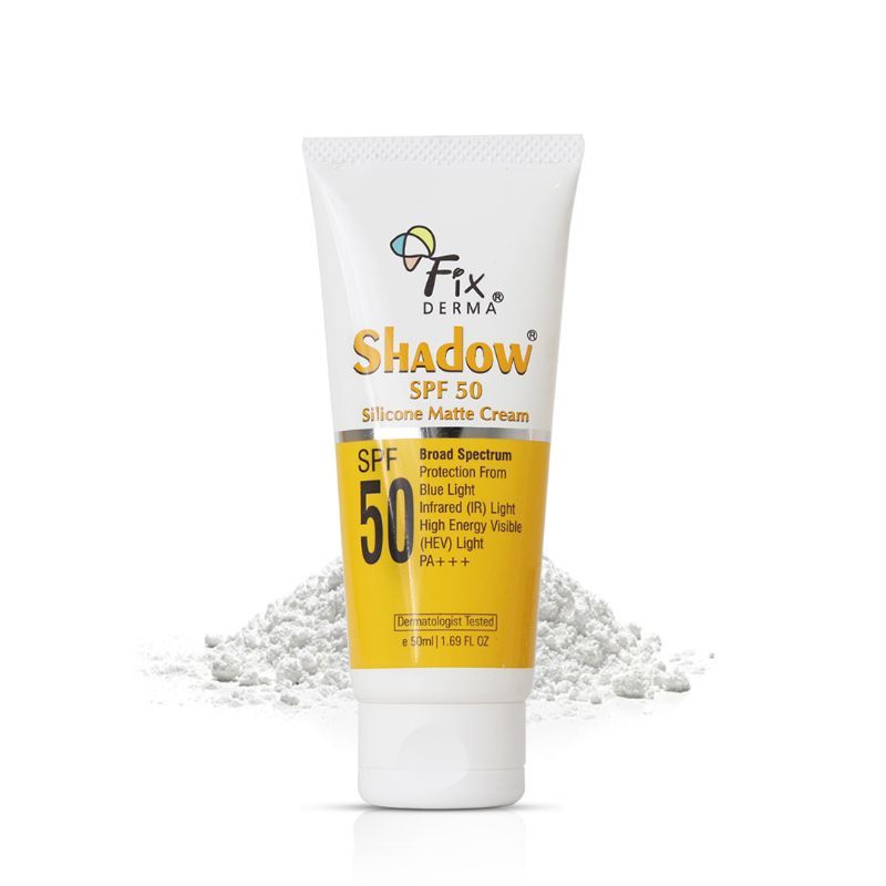 Fixderma Shadow SPF 50 Sunscreen Silicone Matte Cream For Oily Skin Acne Prone NonWhitening
