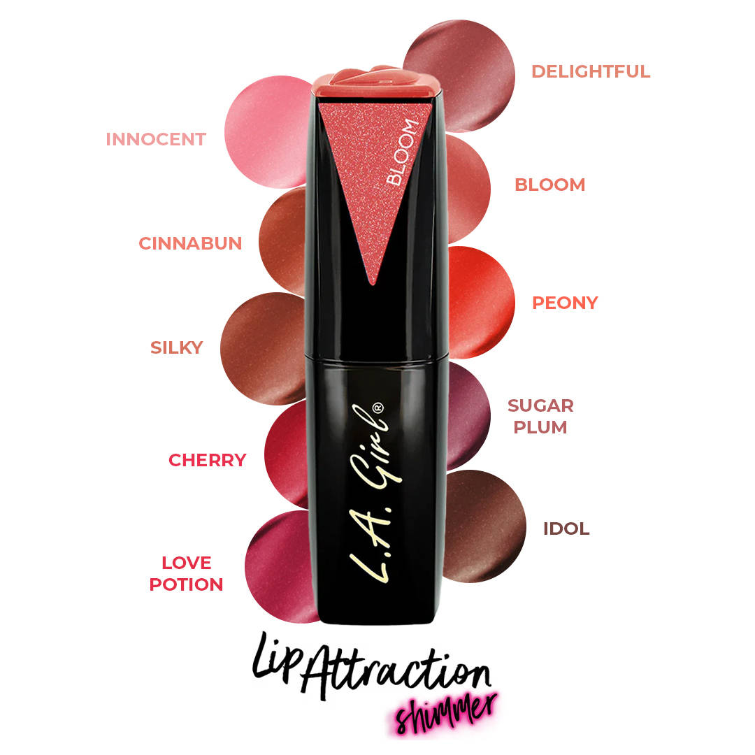 L.A. Girl Lip Attraction Scandal Lippenstift – Hochglänzend, Mit Vitamin E, 10 Farbtöne