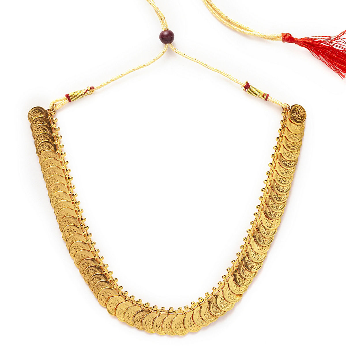 Buy PANASH Gold Plated Lakshmi Haar Handcrafted Statement Necklace Online