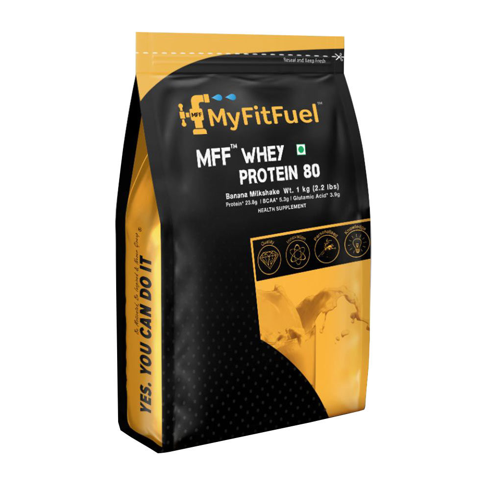 MyFitFuel MFF Whey Protein 80, Banana Milkshake