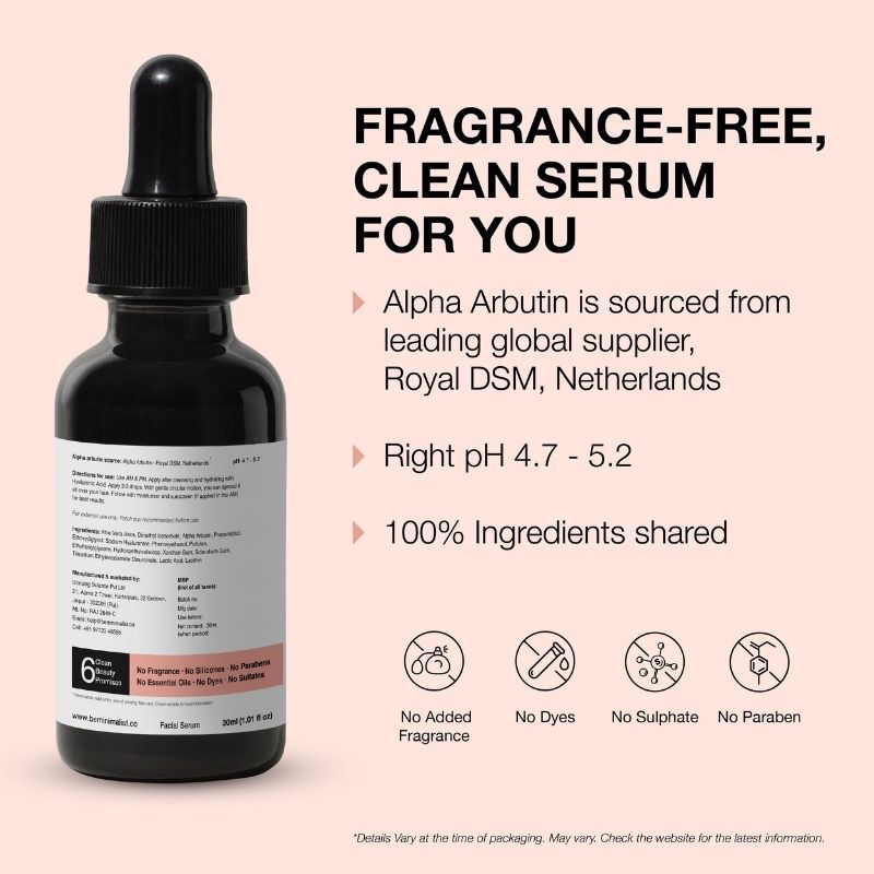 minimalist serum for dark spots