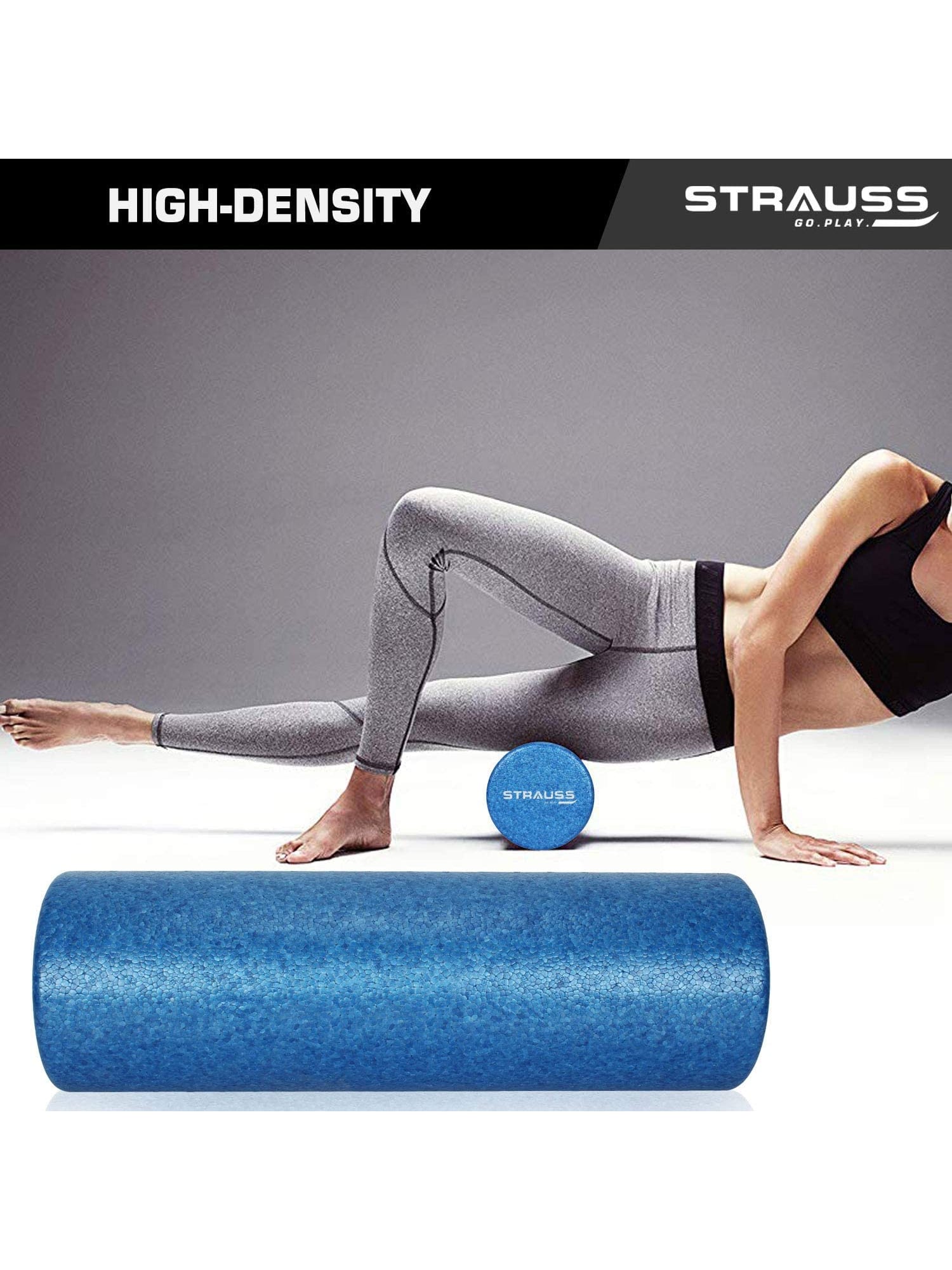 Strauss Combo Kit Yoga Mat Blocks Foam Roller