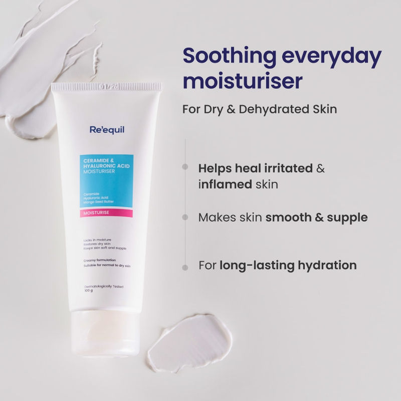 Buy Re'equil Ceramide & Hyaluronic Acid Moisturiser For Normal To Dry