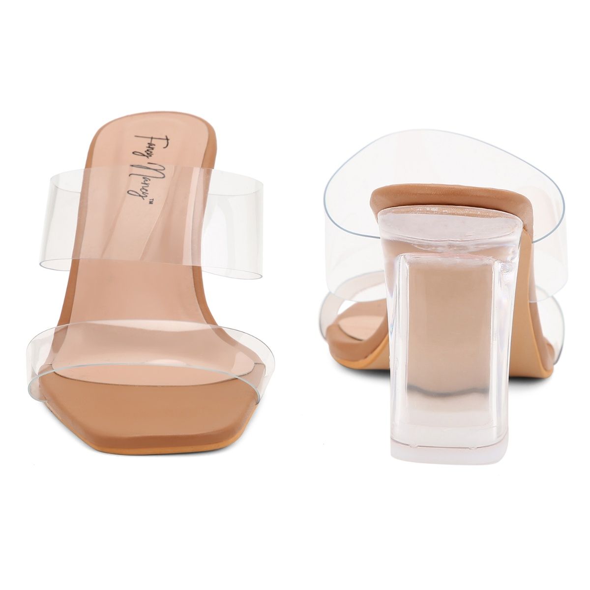 Clear strappy sandals outlet