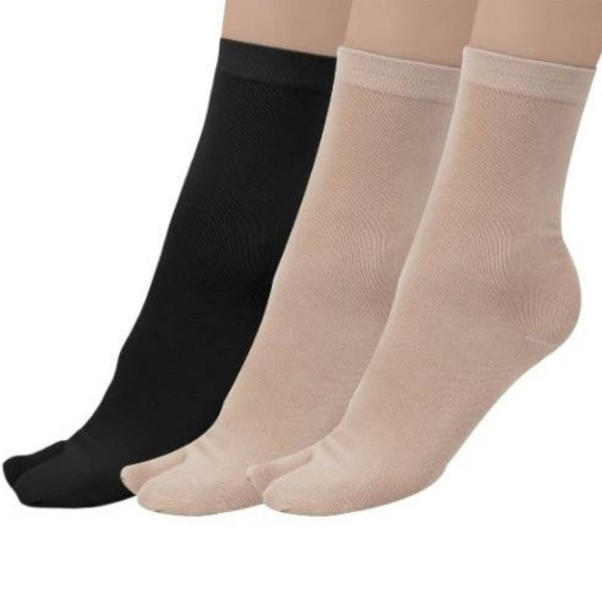 N2S NEXT2SKIN Women Regular Length Thumb Socks - Multi-Color (Free Size)