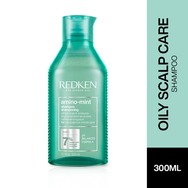 Redken Amino Mint Shampoo With Amino Mint Complex For Sensitive & Oily Scalp