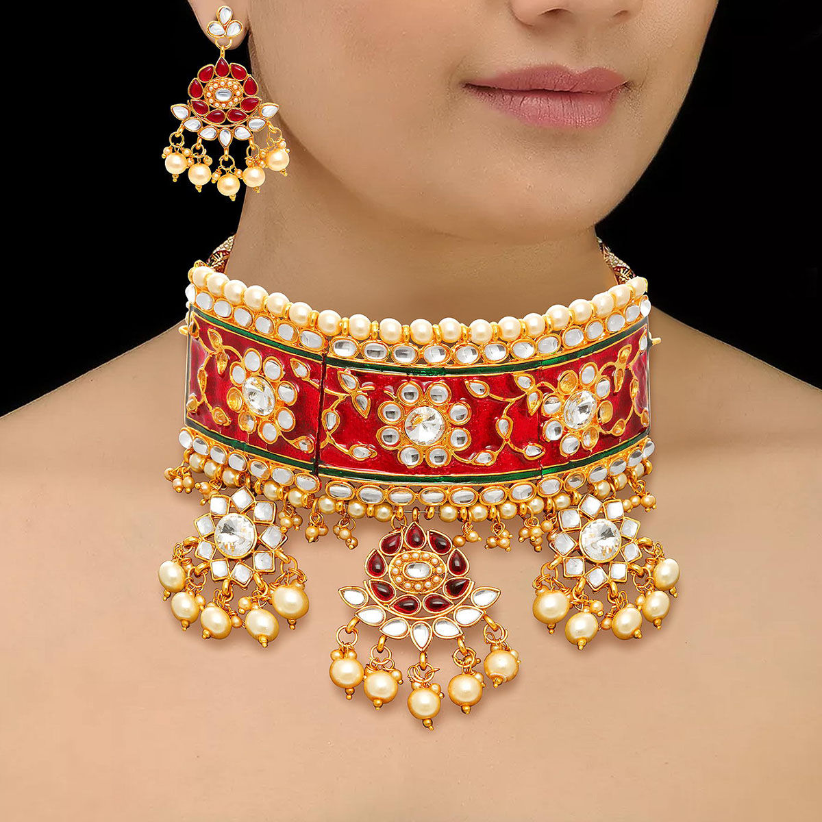 Sukkhi Padmavti Inspired Pearl Gold 