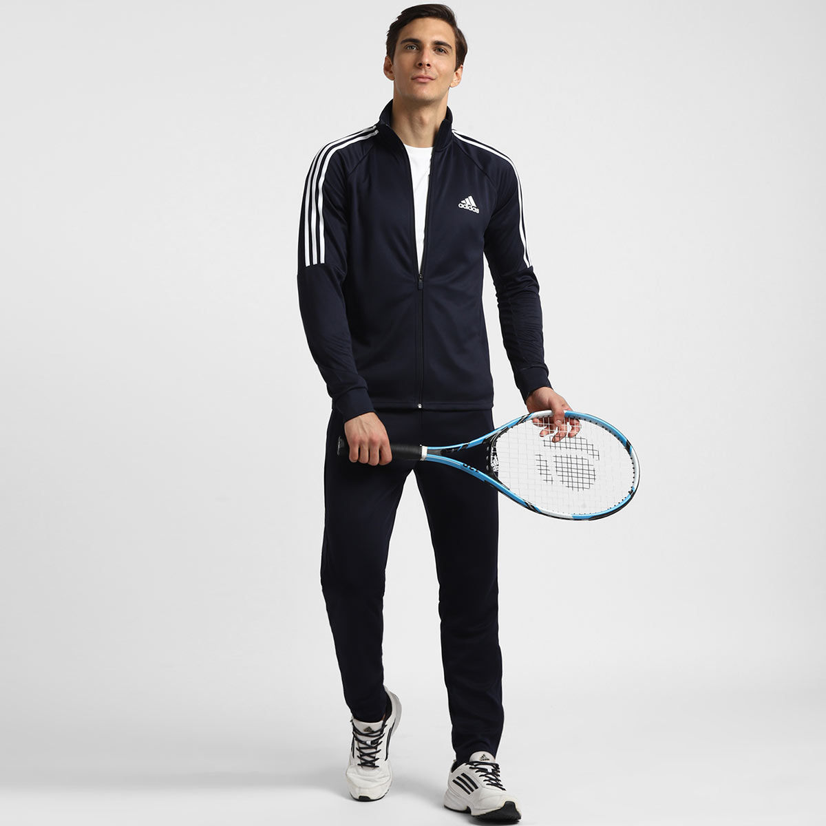 Buy adidas M Sereno Ts Blue Football Tracksuits Online