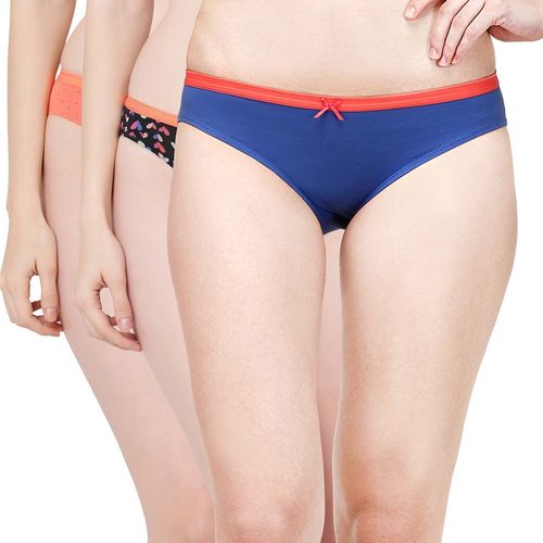 Buy SOIE Mid Rise Medium Coverage Solid and Printed Cotton Stretch Brief  Panty Online