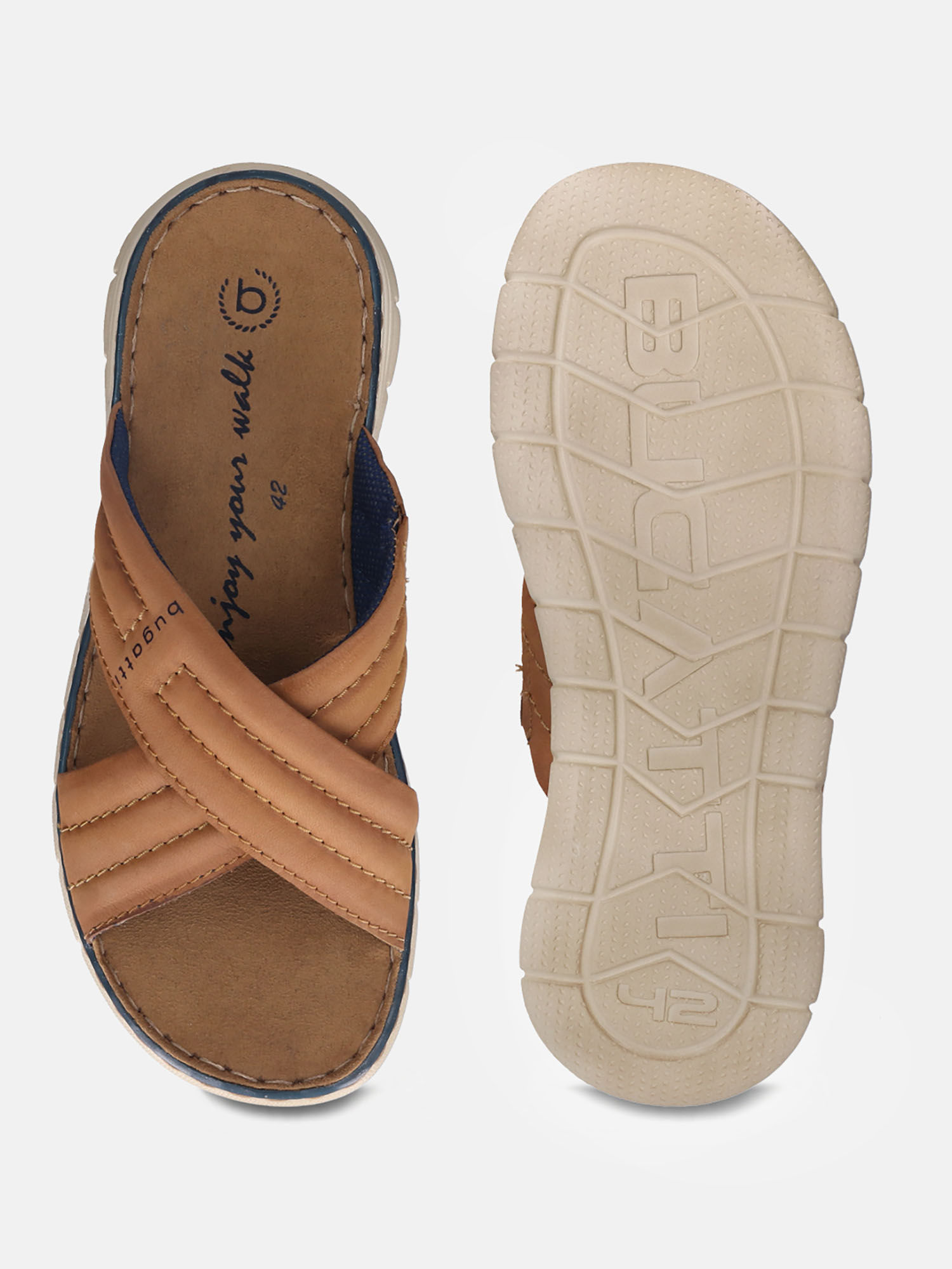 Men's cross strap flip flops 2025