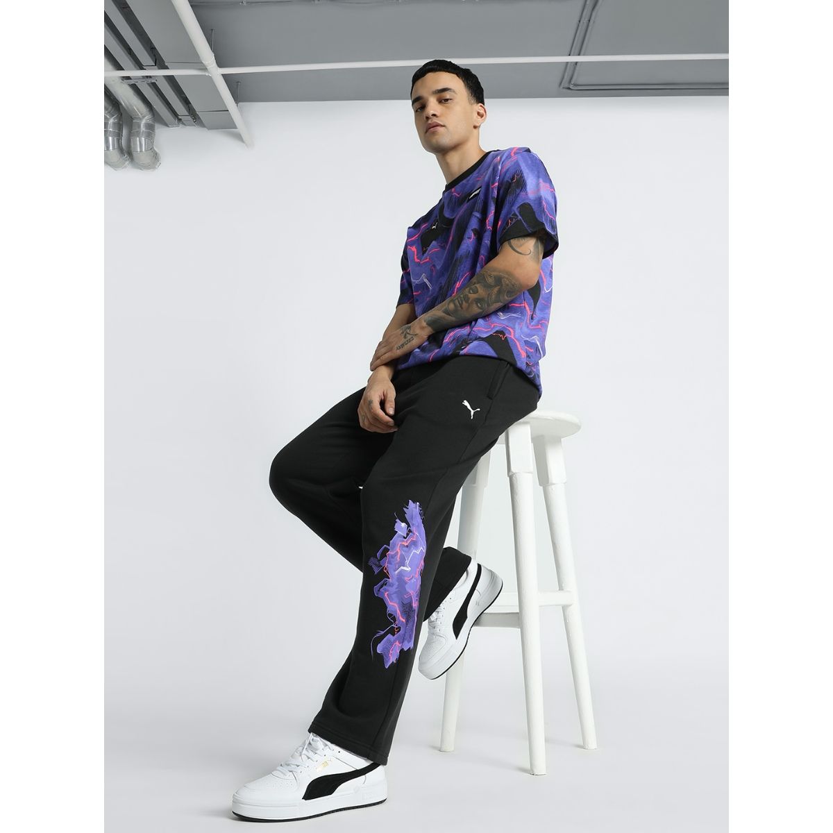 Buy Puma F1 Neon Energy Men Black Sweatpant Online