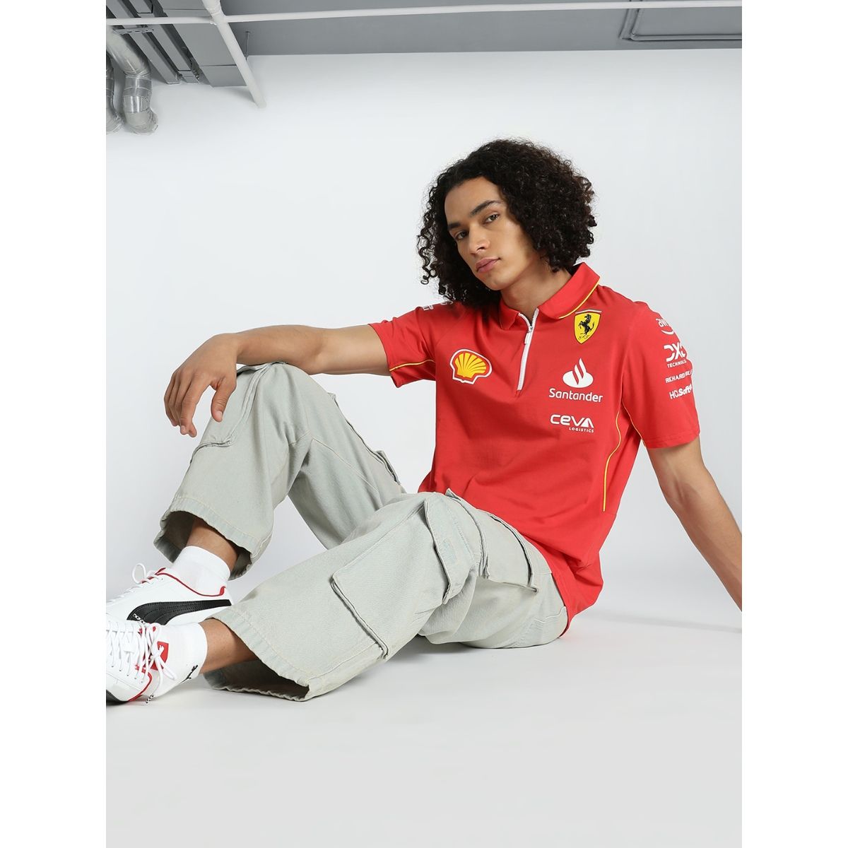 Puma Sf Team Men Red Polo T Shirt