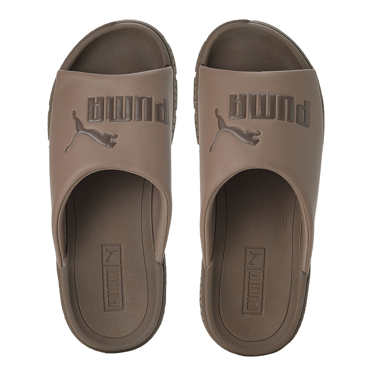 Puma slides womens brown outlet