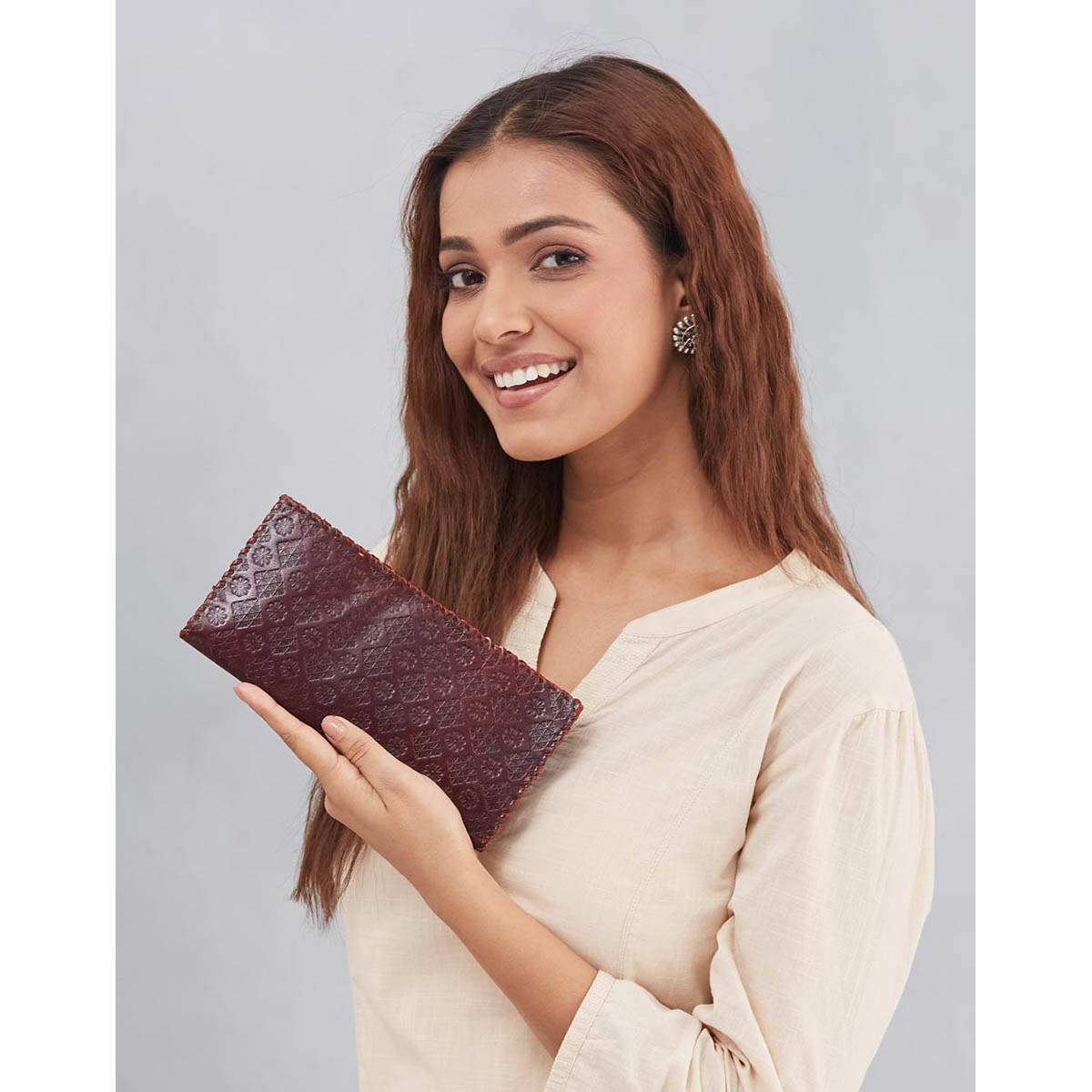 Fabindia Brown Leather Wallet