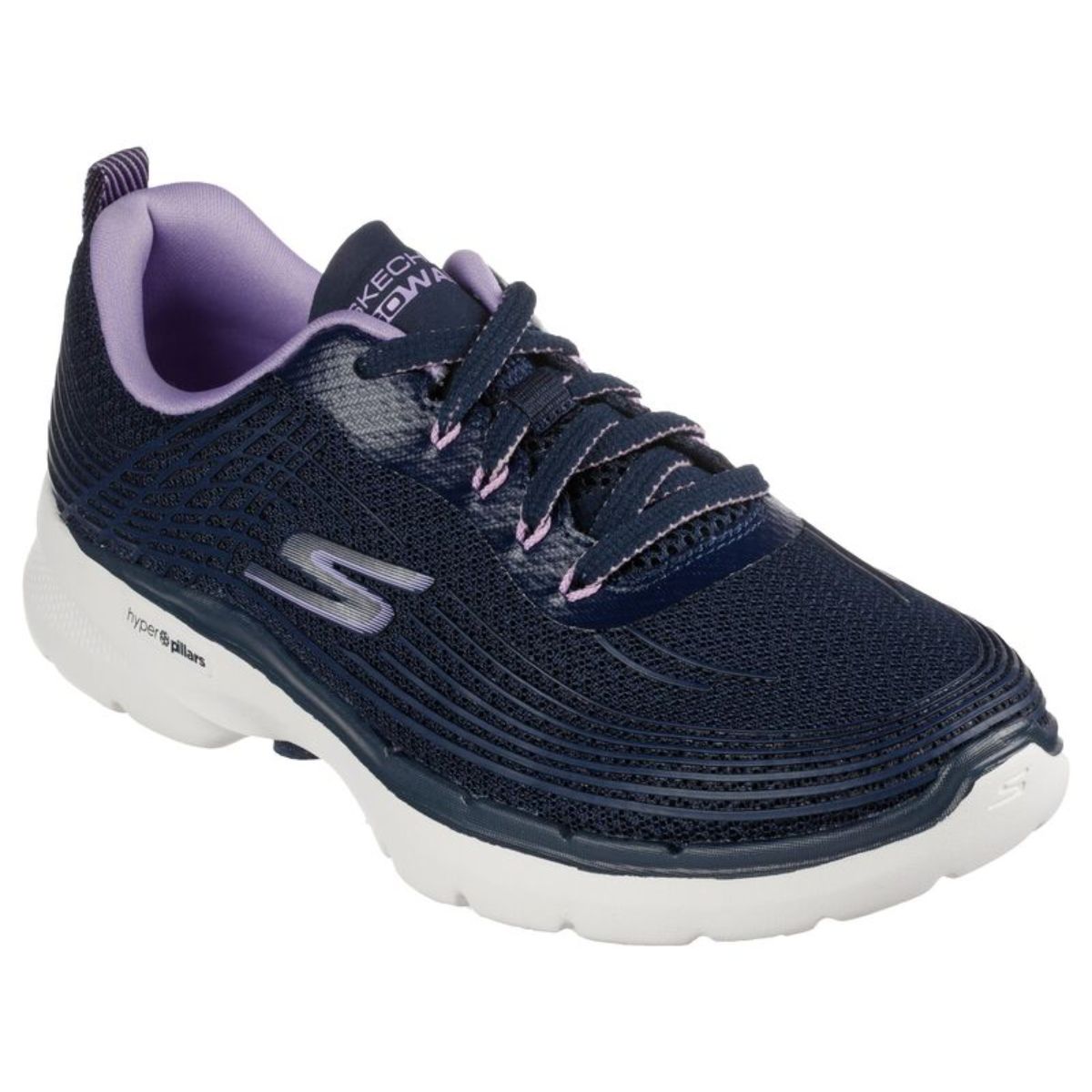 Buy SKECHERS Go Walk 6 Stunning Glow Navy Walking Lace Up Sports Shoes Online