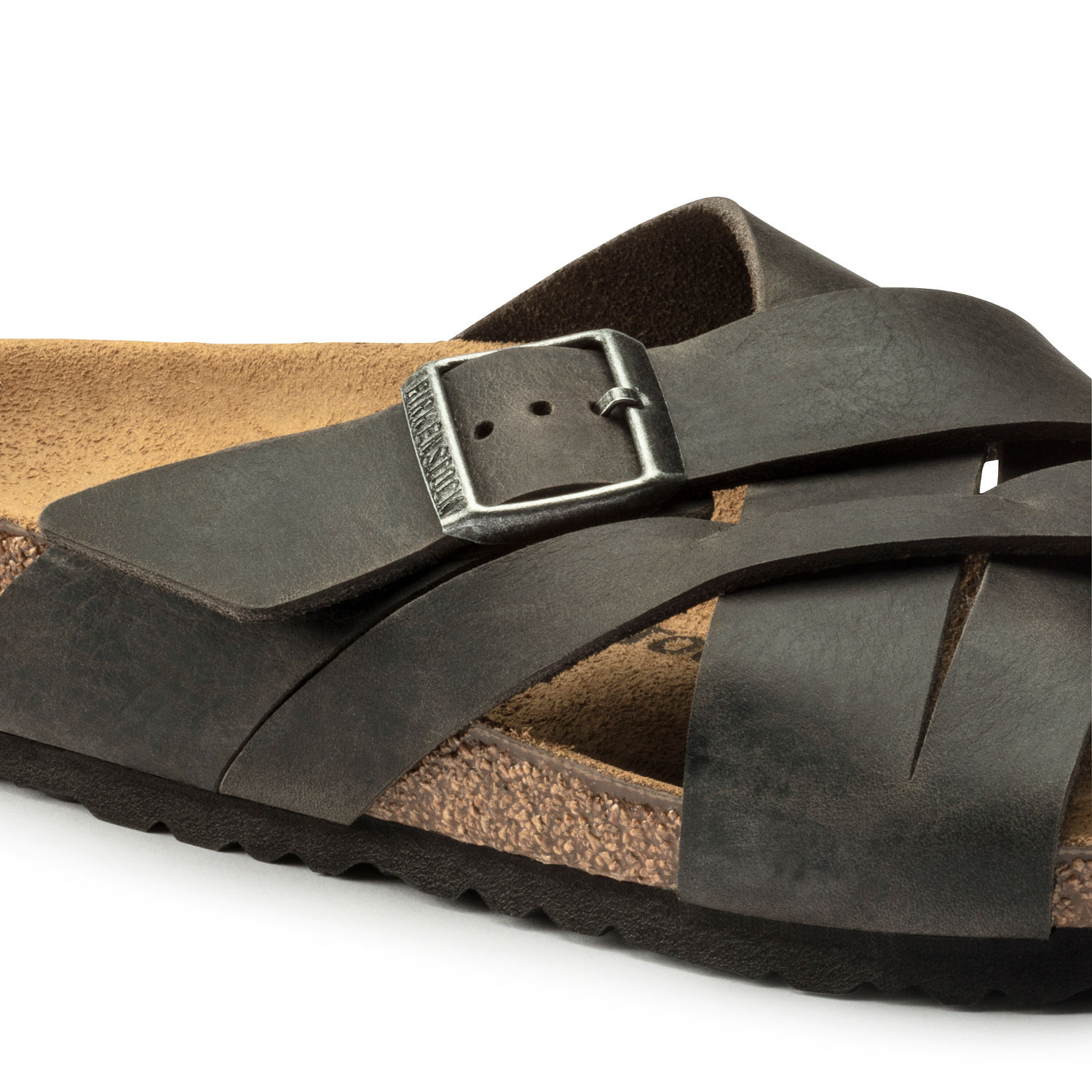 Buy Birkenstock Lugano Nubuck Leather Grey Regular Width Unisex