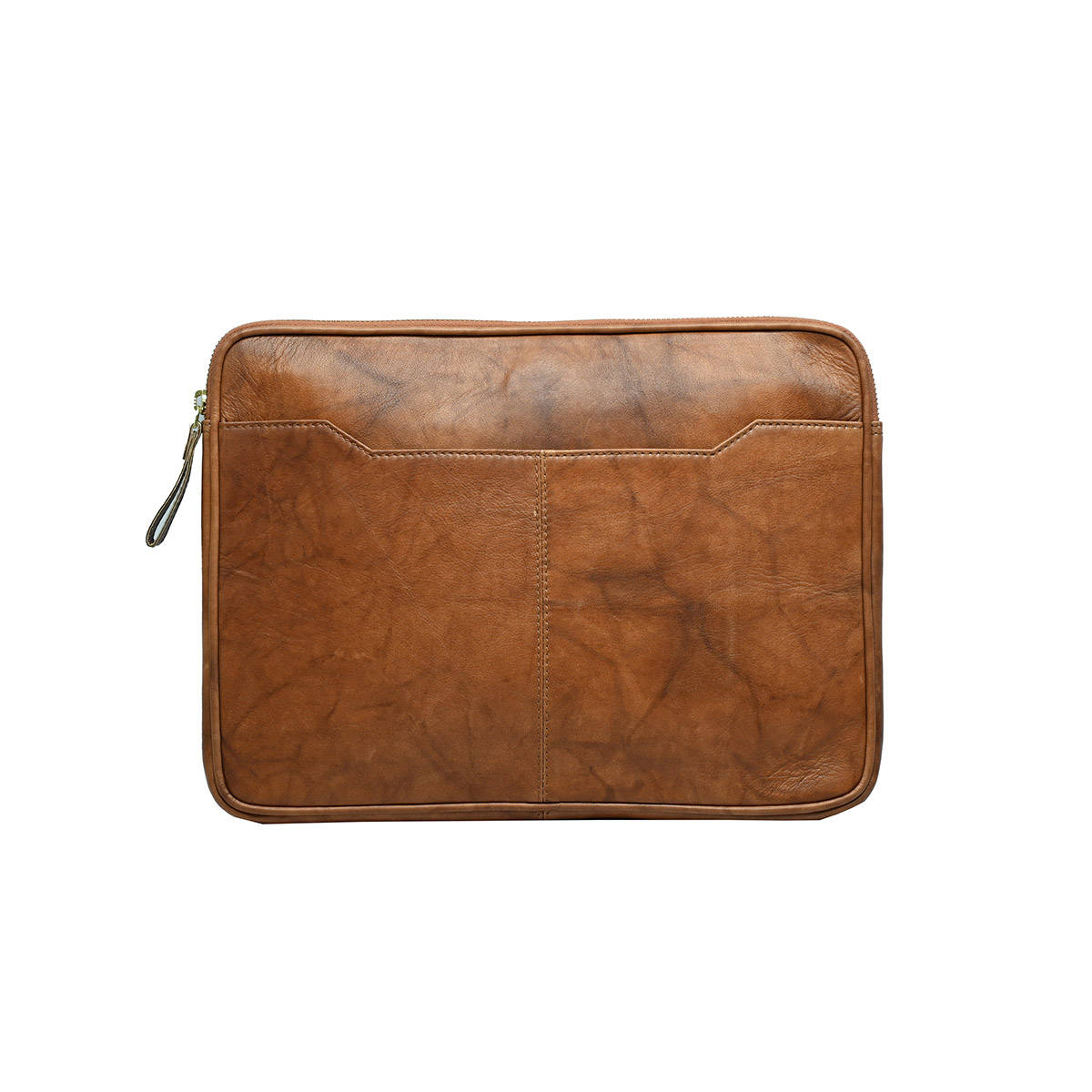 ABELARDO DE MODA Tan Solid Laptop Sleeve