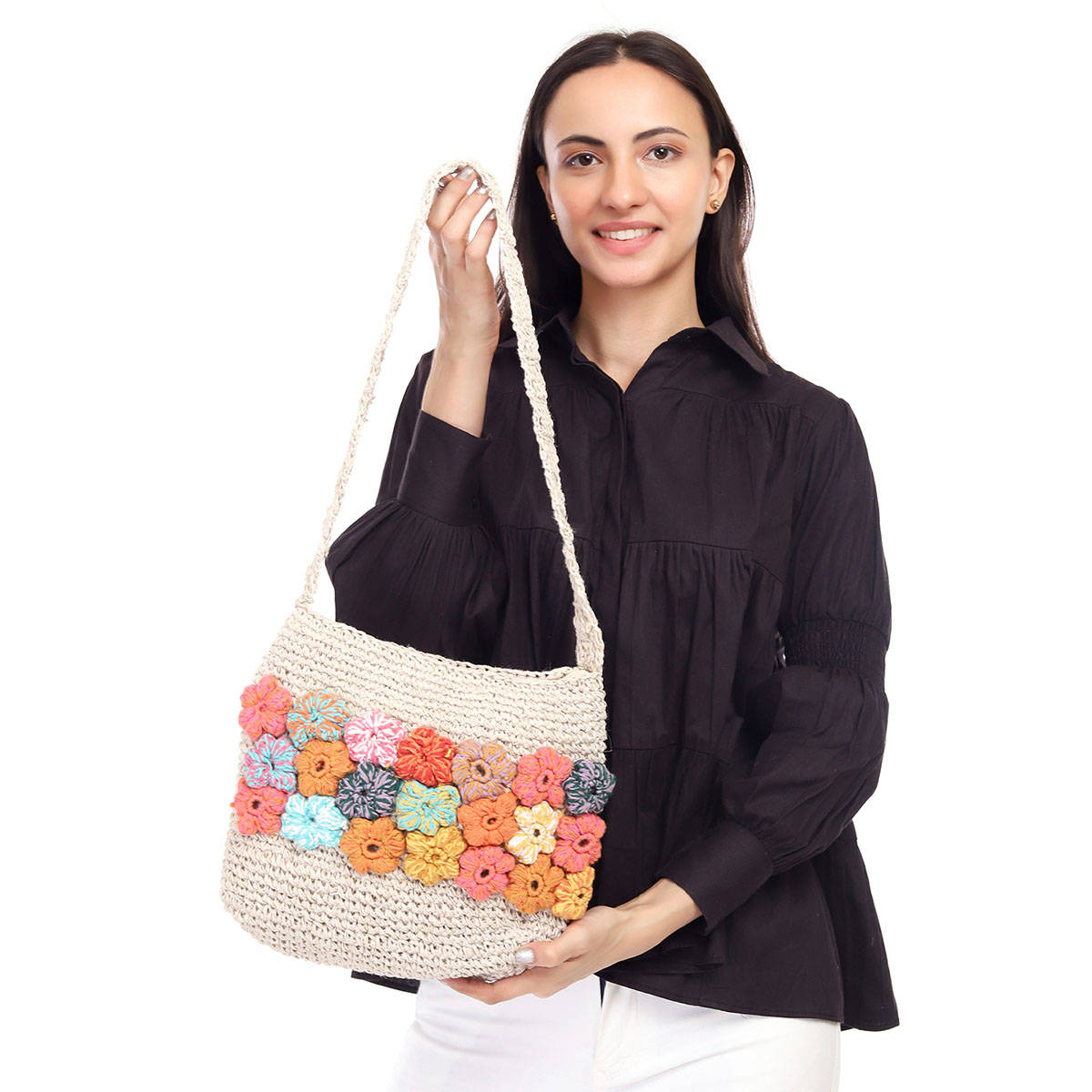 ITIHASIKALA Ibiza Crochet Crossbody Bag