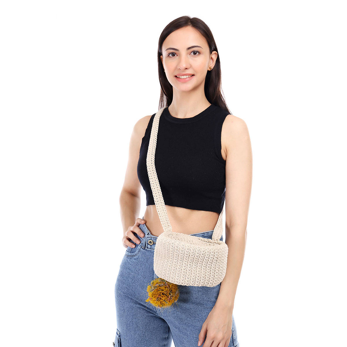 ITIHASIKALA The Crochet Crossbody Bag