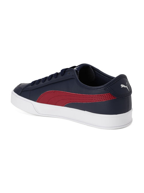 Buy Puma Smash V2 Vulc SL Peacoat-Rhubarb Unisex Casual Shoes