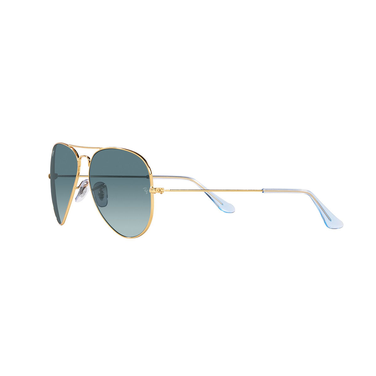 Ray ban gold frame blue lens sale