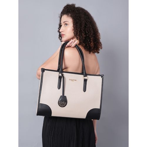 Buy Carlton London Grey Structured Work Bag with Laptop