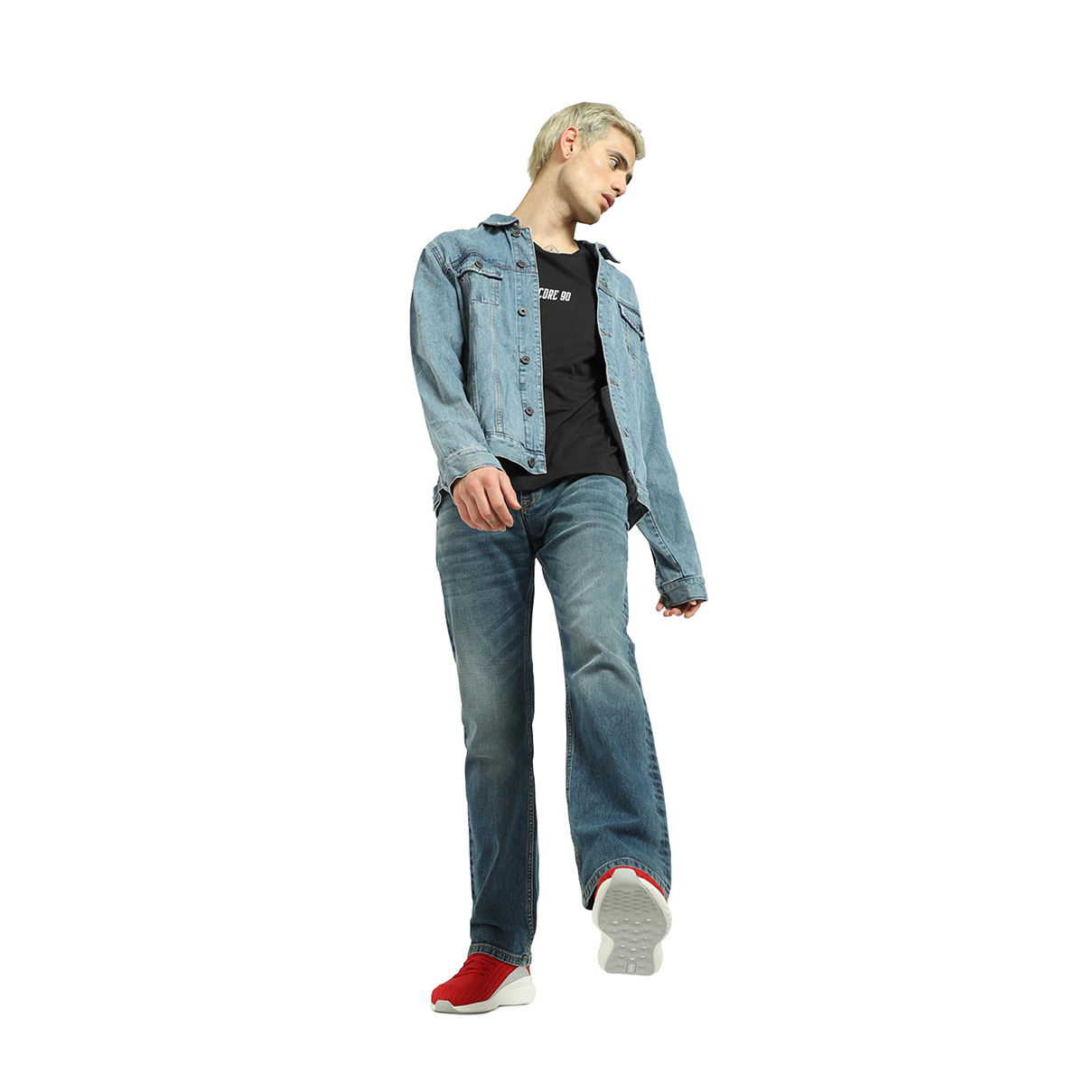 Buy Jack Jones Blue Low Rise Bootcut Jeans 28 Online