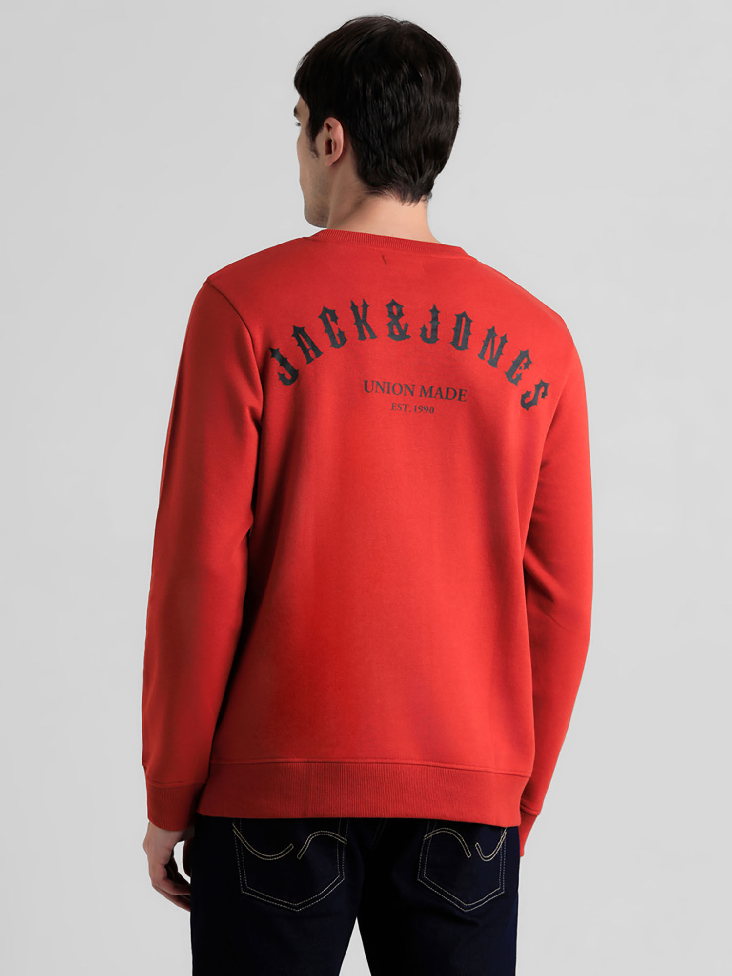 Buy Jack Jones Red Regular Fit Sweatshirt Online