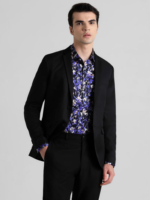 Jack Jones Black Slim Fit Blazer
