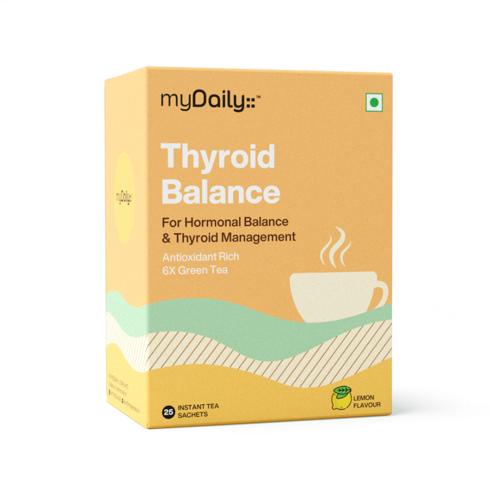 myDaily Thyroid Balance 6x Green Tea for Thyroid Care, Metabolism Boost & Easy Weight Loss