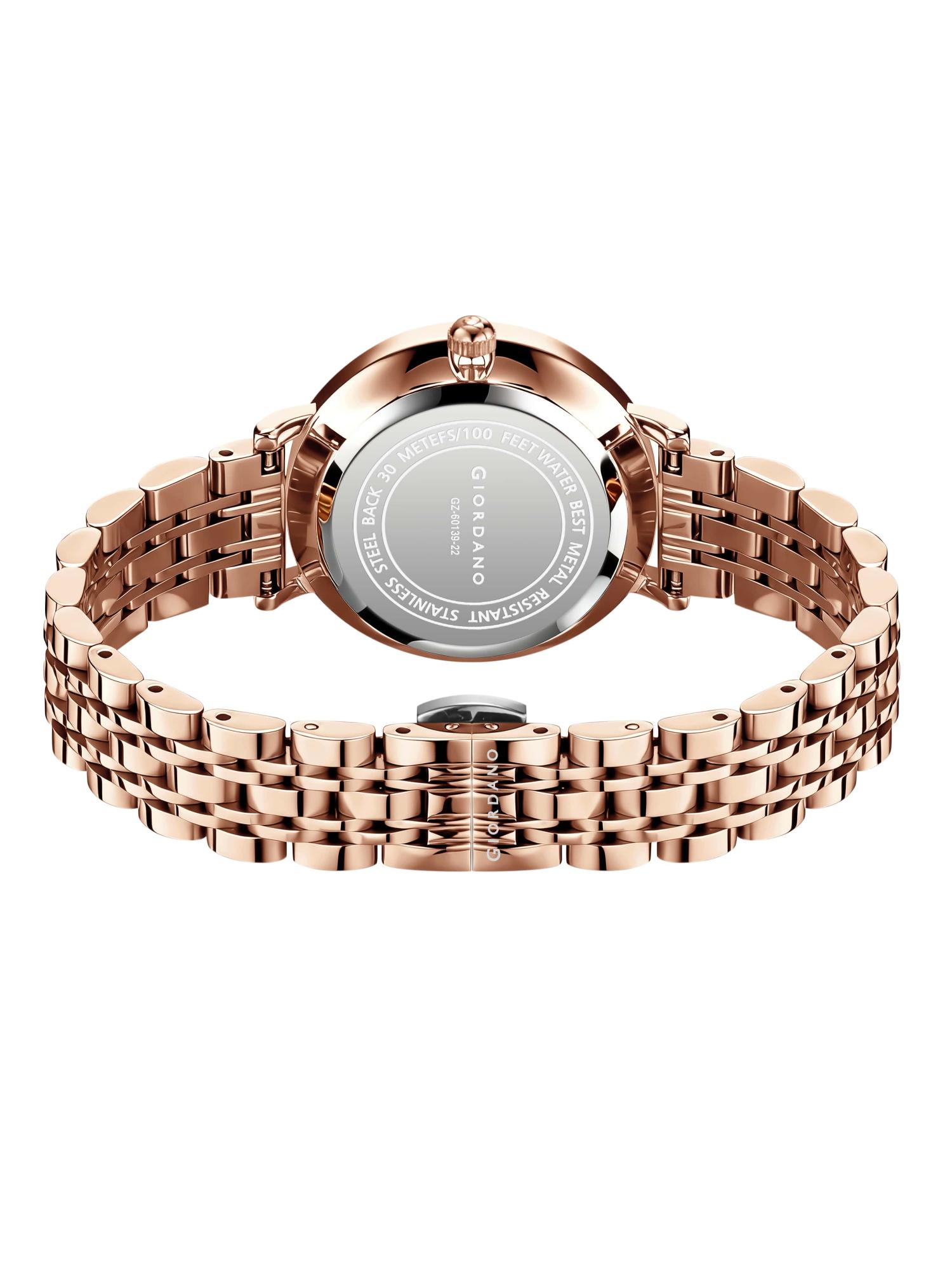 Buy Giordano Rose Gold Analog Watch for Women - GZ-60139-22