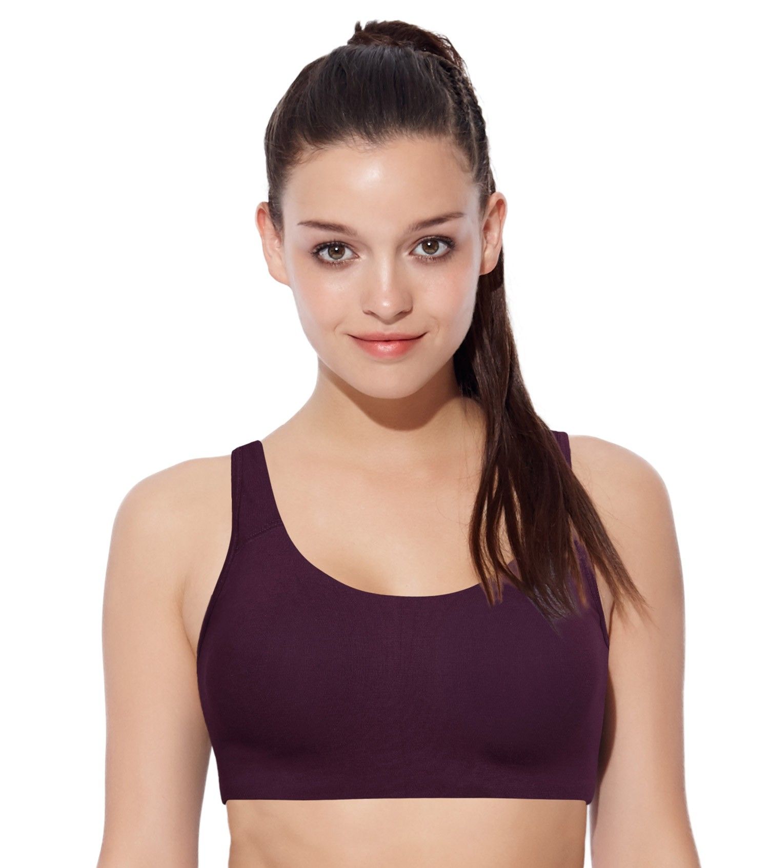 Buy Enamor Non Padded Underwired Ultimate Support Bra- Purple at Rs.850  online