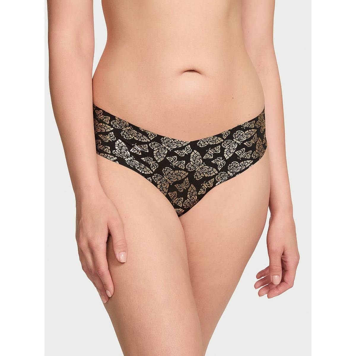 Victoria's Secret Black No-Show Panty (XS)