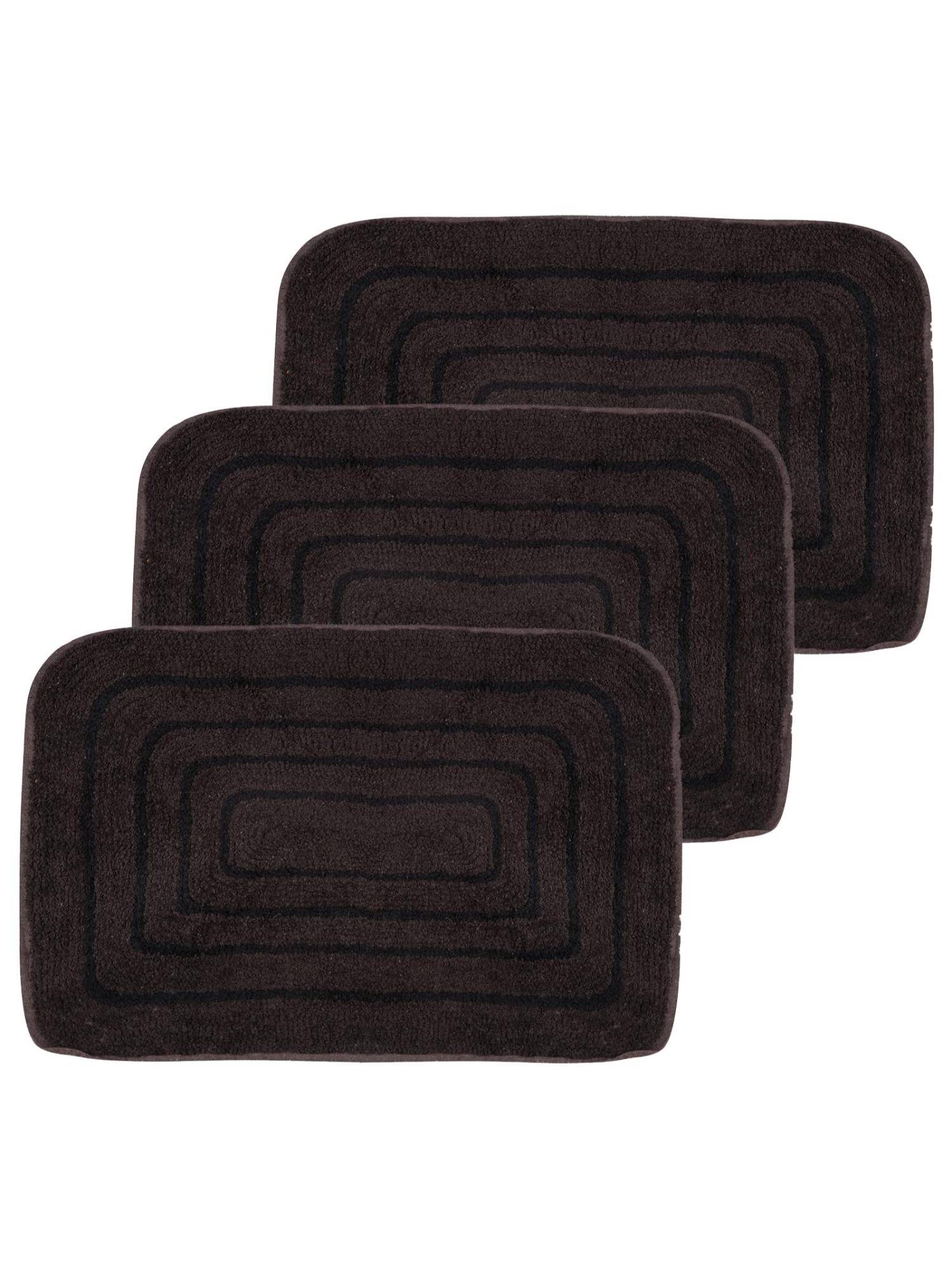 Black Gold Blackline Stain & Fade Resistant Entrance Scraper Indoor Outdoor Mat Brown (Pack of 3)