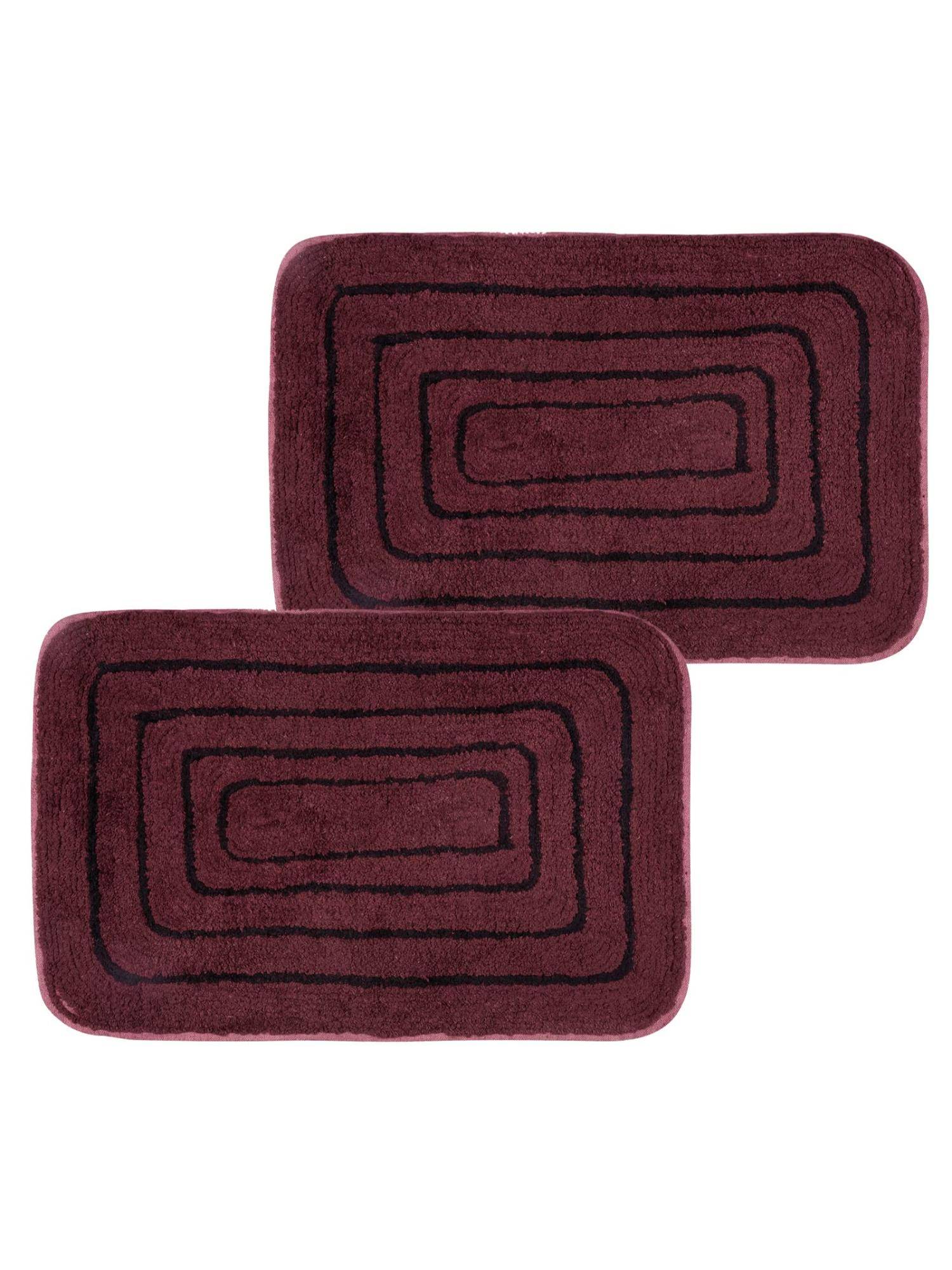 Black Gold Blackline Stain & Fade Resistant Entrance Scraper Indoor Outdoor Mat Pink (Pack of 2)