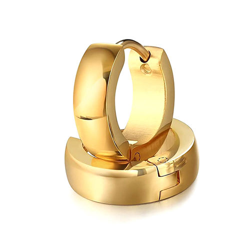 Yellow Chimes Hoop Earrings Boys Buy Yellow Chimes Stainless Steel