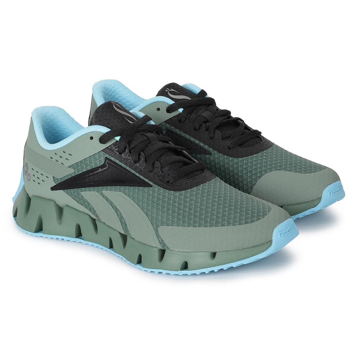 Reebok green best sale running shoes