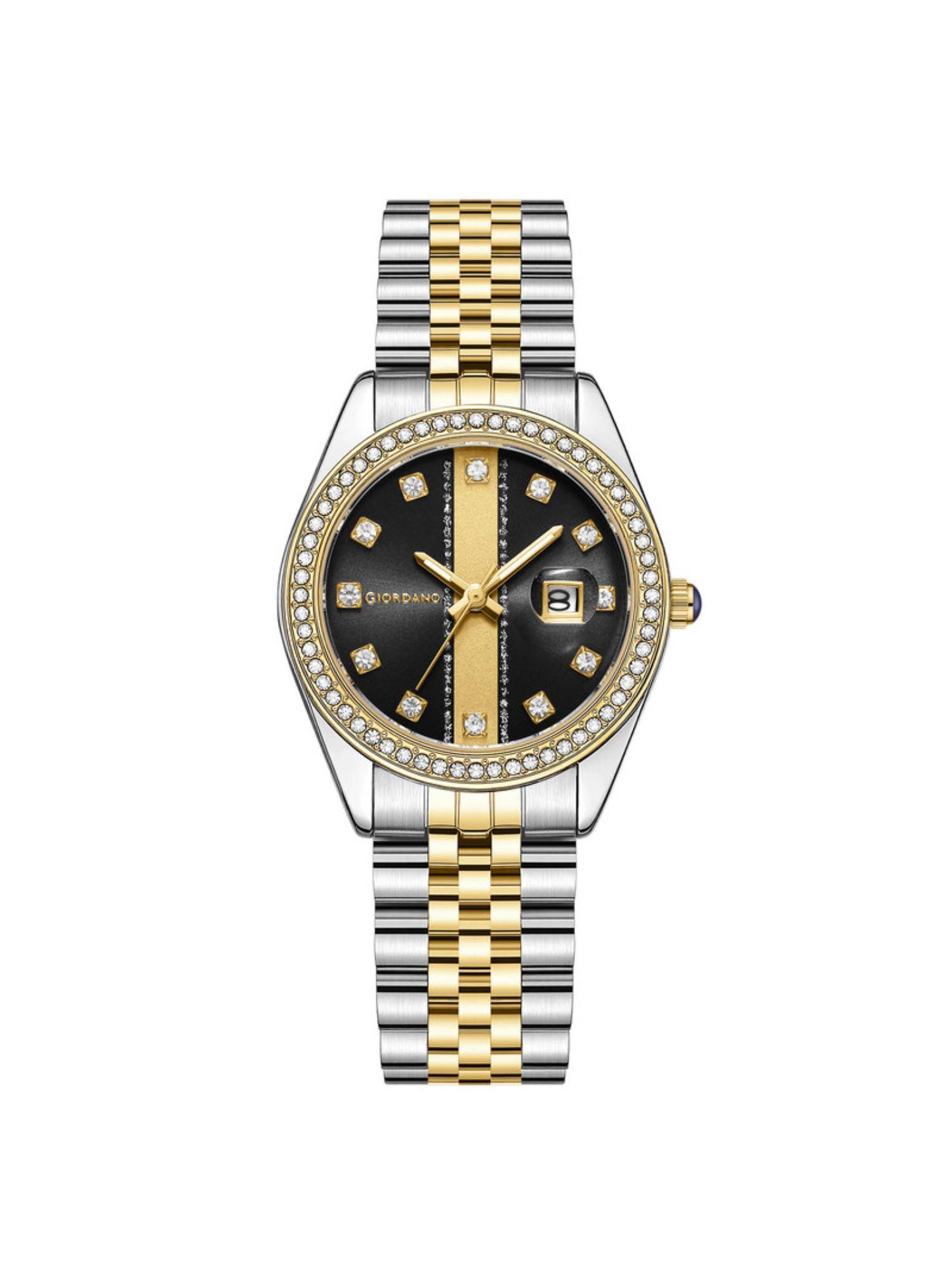 Giordano Women Quartz Black Dial Analog Watch - GZ-60151 (M)