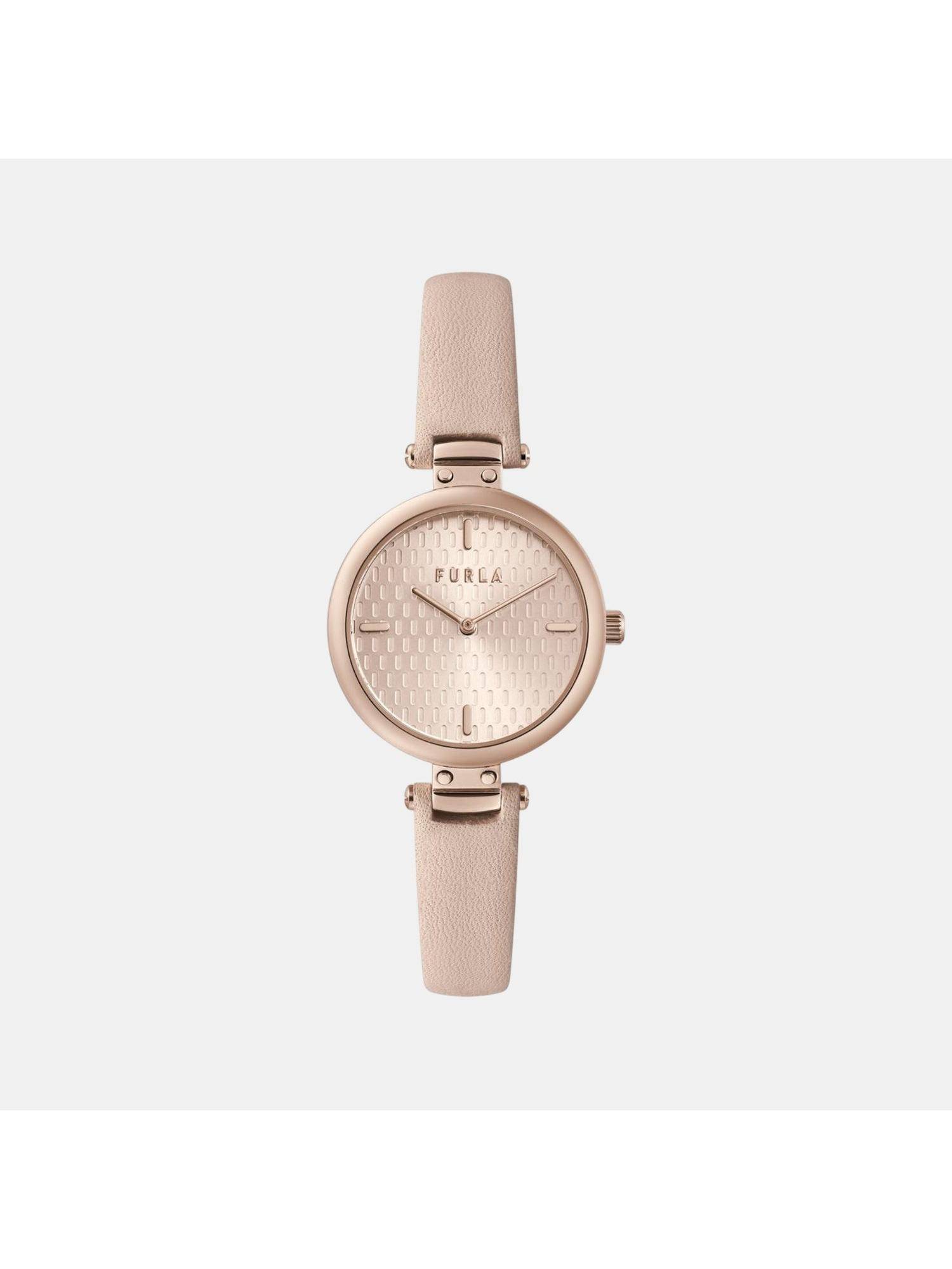 Furla Women New Pin Quartz Pink Dial Analog Watch - WW00018004L3 (M)