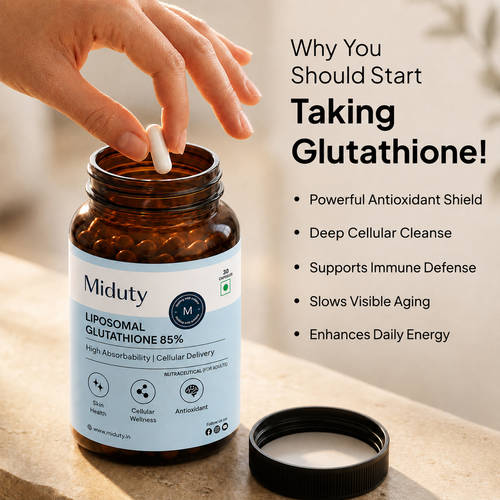 Buy Miduty Liposomal Glutathione 85% Capsules Online