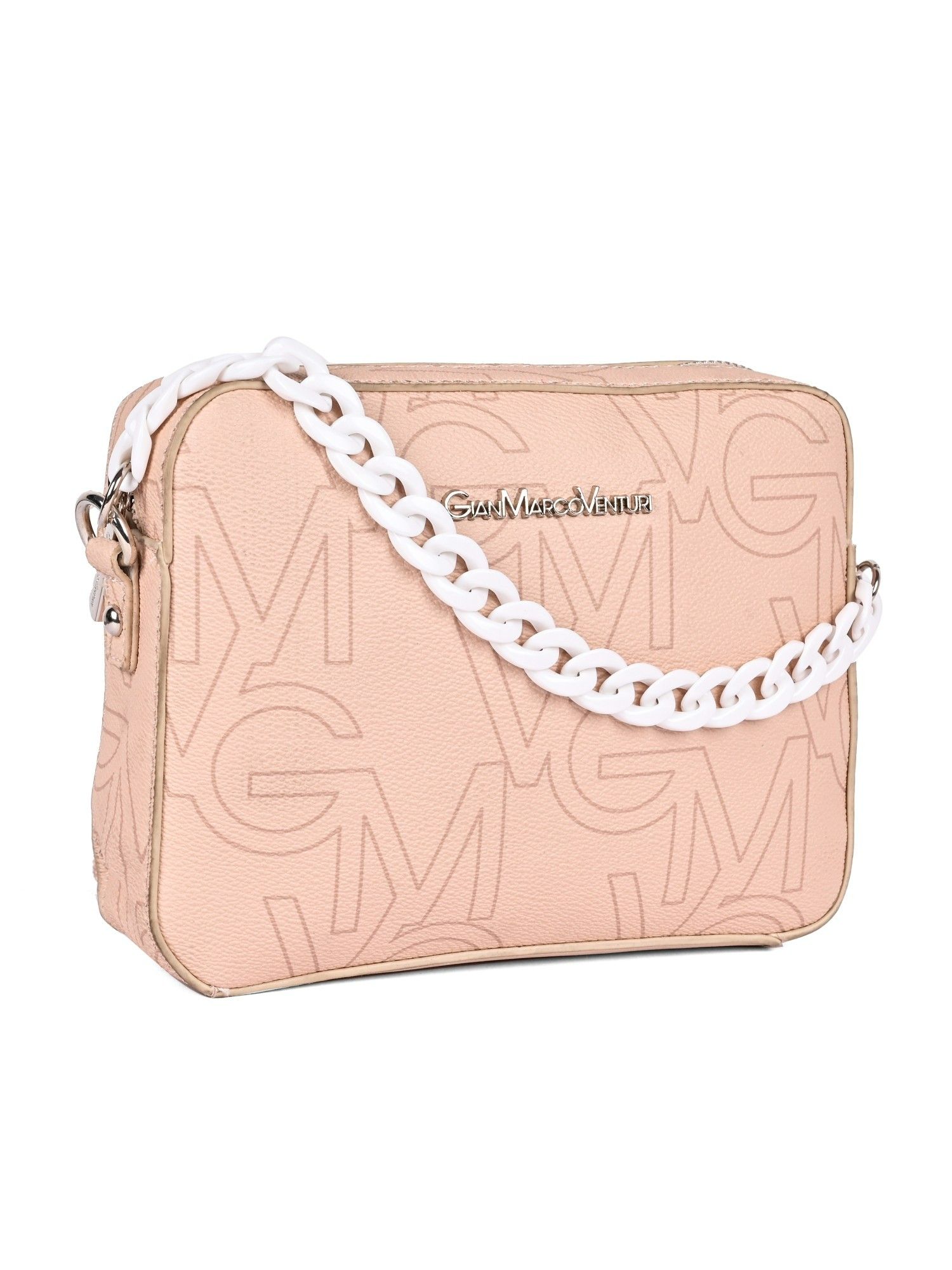 Buy GIAN MARCO VENTURI Sojourn Beige Soft One Size Crossbody Bag Online