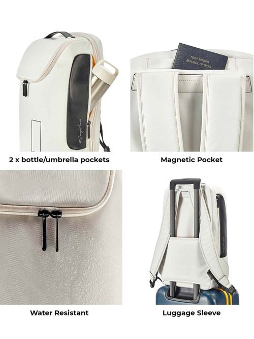 Buy MOKOBARA White Solid The Transit Backpack Online